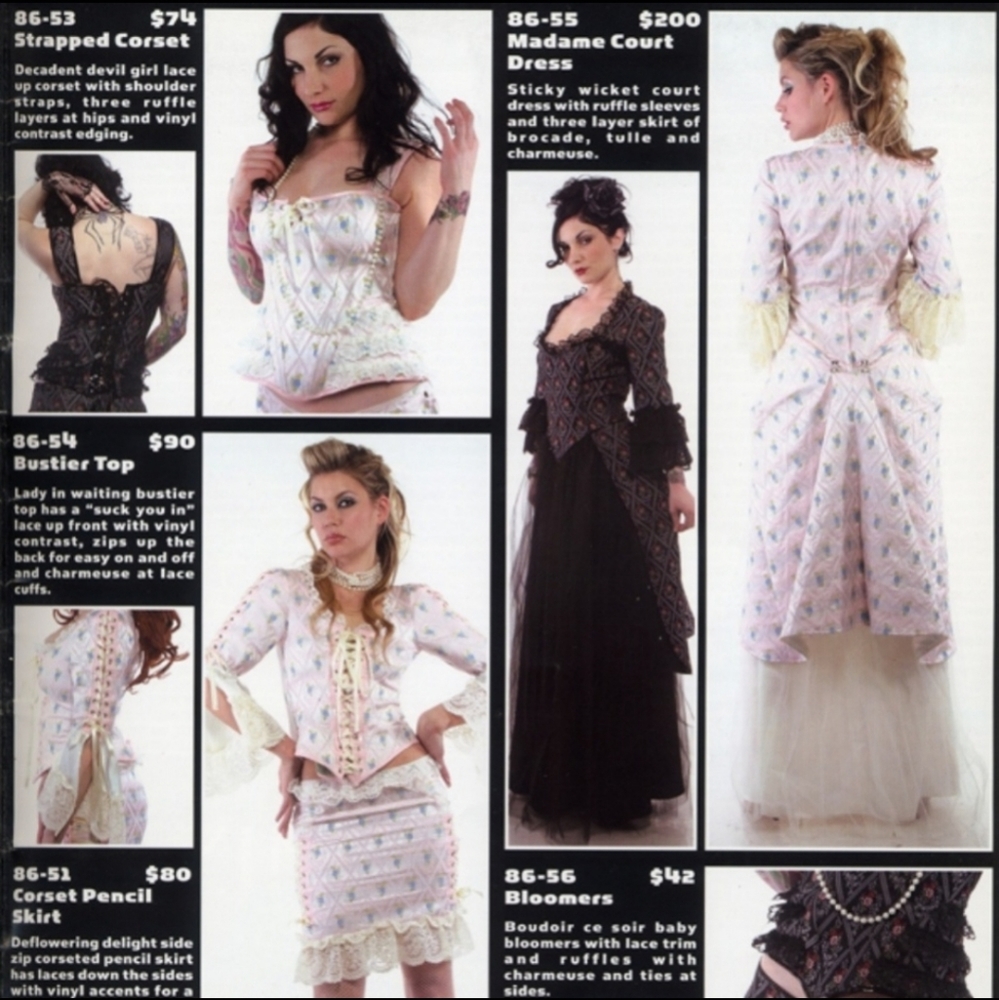 RARE Vintage Lip Service Tapestry Dress Floral Brocade Black Antionette Gothic
